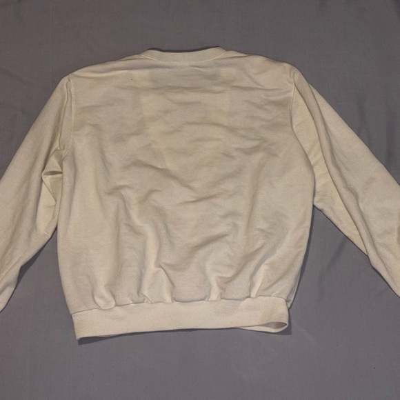 Alfred Dunner Vintage Embroidered Cream Sweater, Sz Medium - Picture 3 of 4